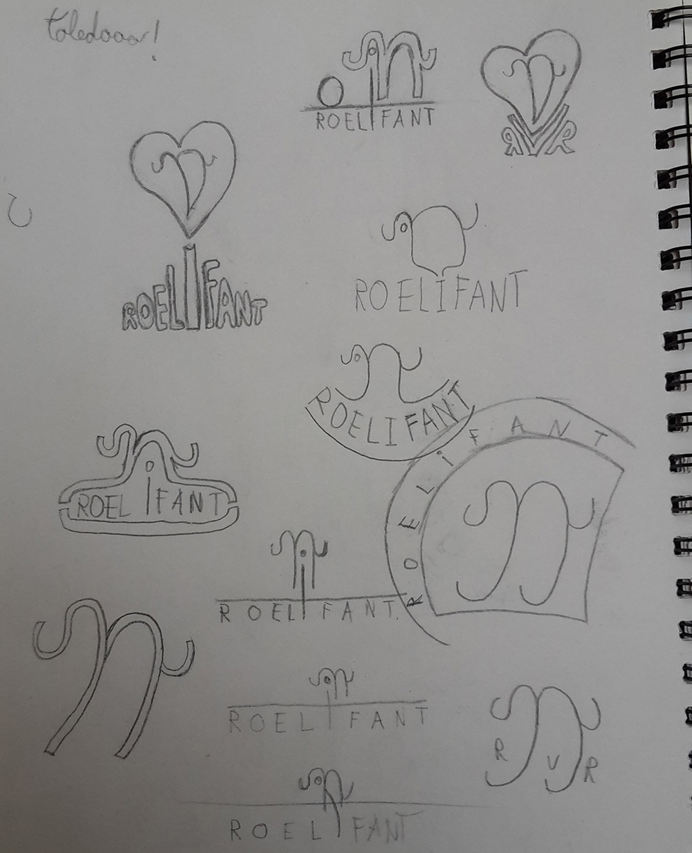 sketches of ideas for logos