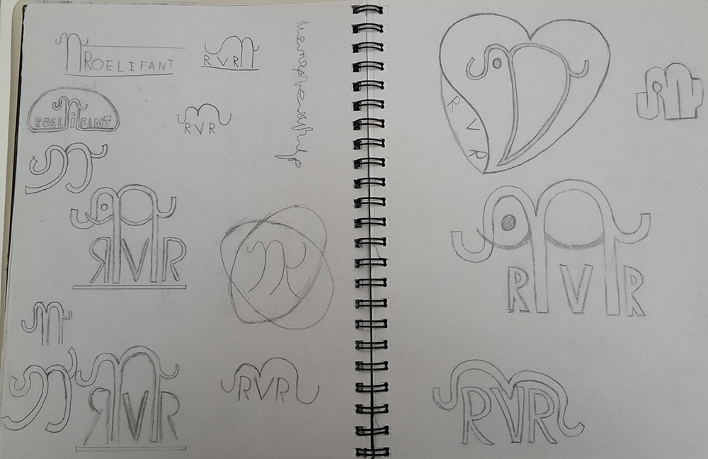 sketches of ideas for logos