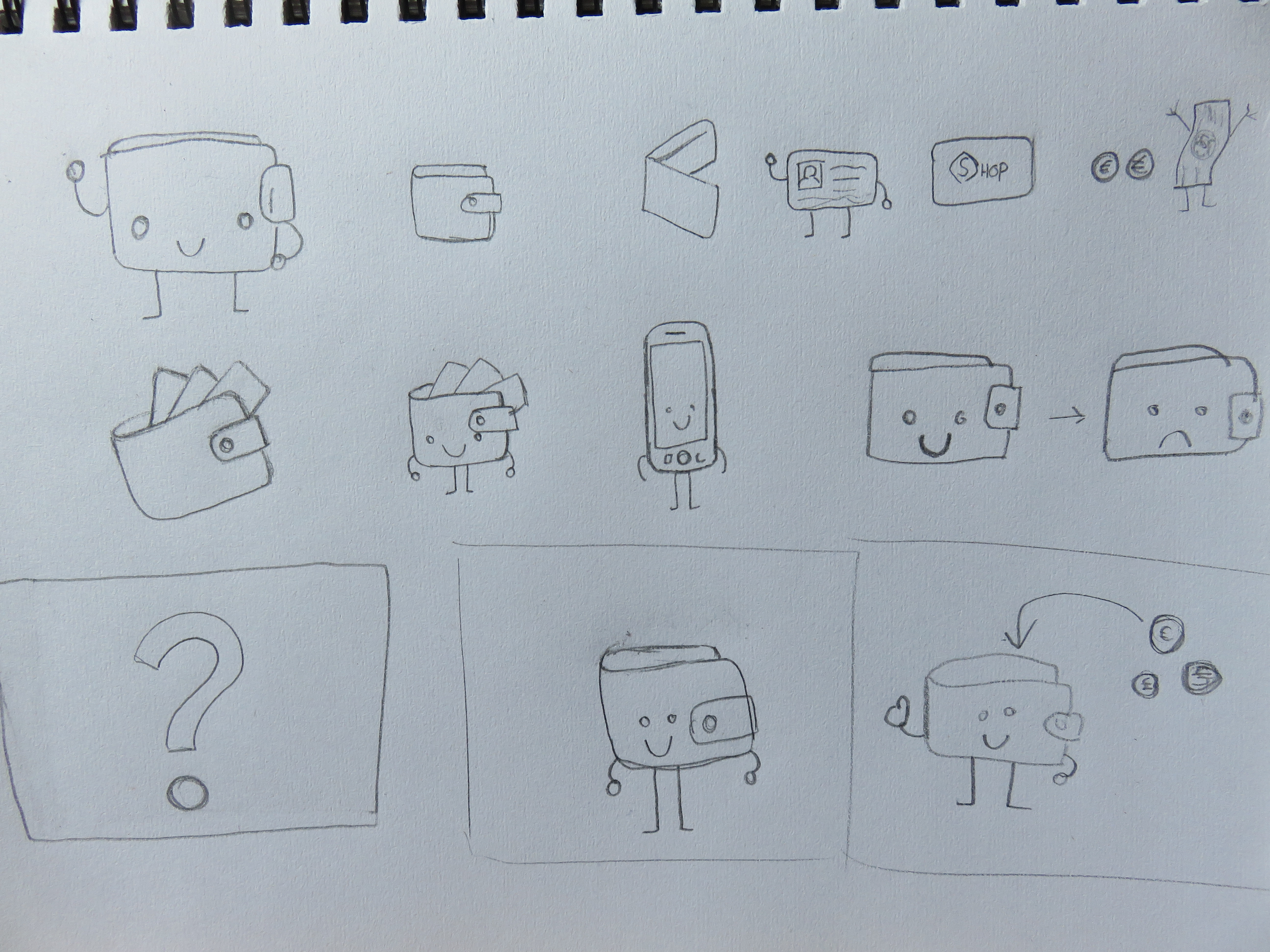 sketches for the video explainer