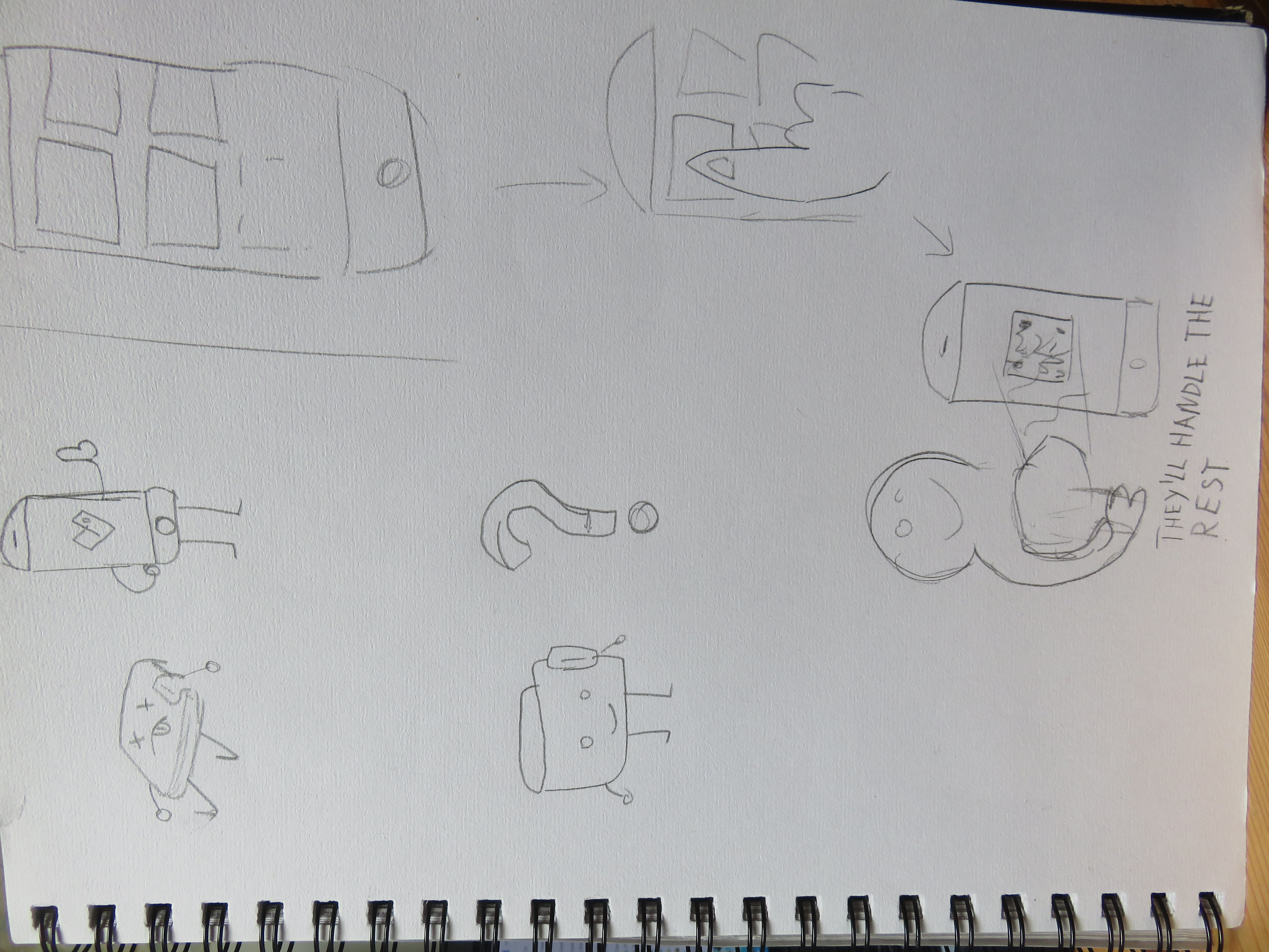 sketches for the video explainer