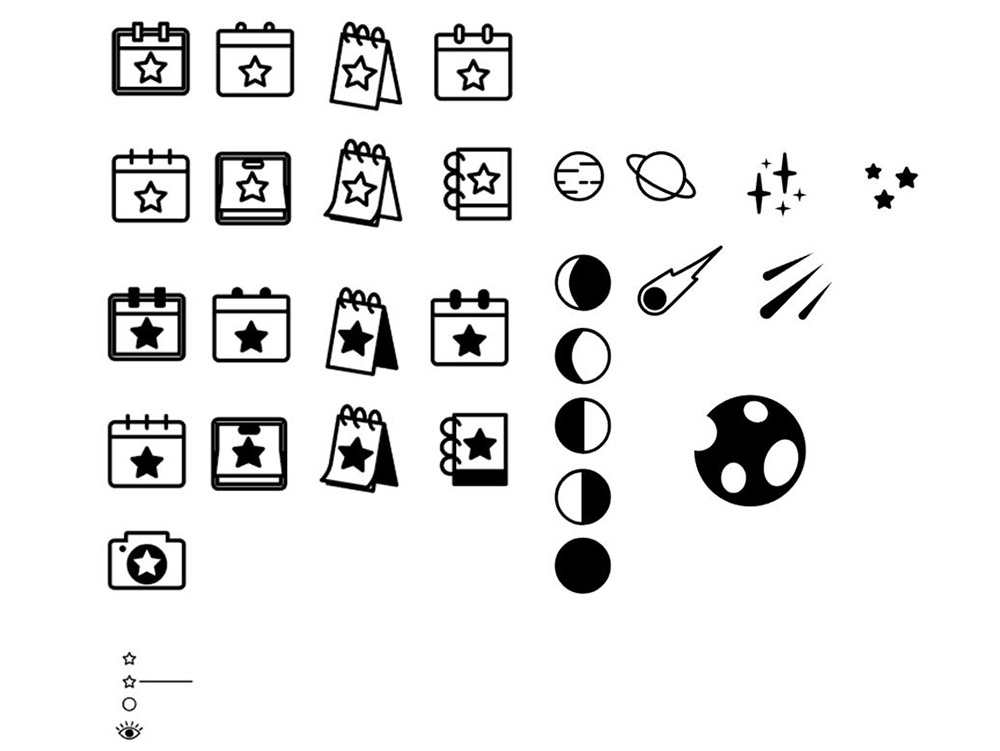 many icon variations